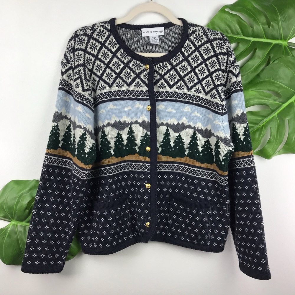 CROFT & BARROW BUTTON DOWN WINTER SWEATER